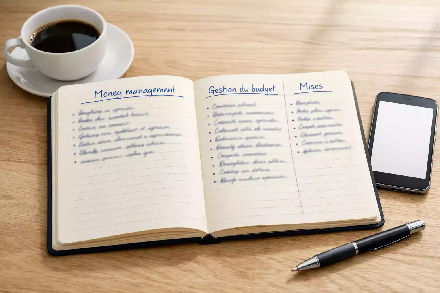 Carnet de notes avec suivi de paris sportifs